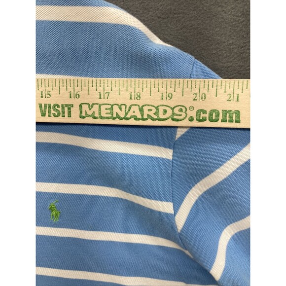 Polo By Ralph Lauren Mens Shirt Size XL Blue White Stripe Rugby Preppy College - Picture 5 of 11